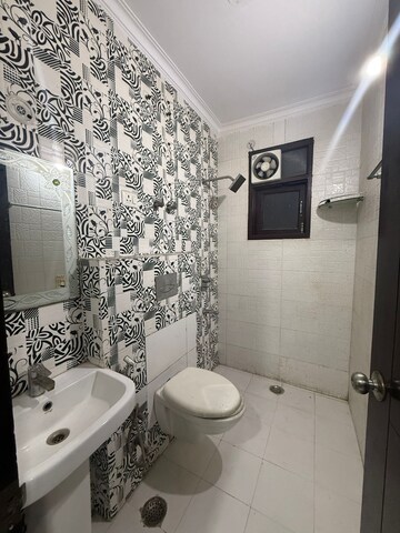 Bathroom in 2 BHK Builder Floor at Saket – for Rent