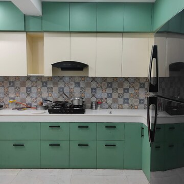 Kitchen in 4 BHK Apartment at Bliss Saraswati Apartment, Duhai – for Sale