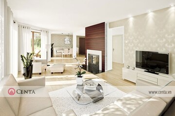 Living Room in 3 BHK Apartment at Tricity Water Front, Kalamboli Sector 16 – for Sale