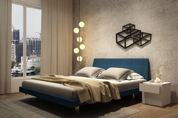 Bedroom in 3 BHK Apartment at Tricity Water Front, Kalamboli Sector 16 – for Sale