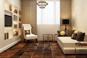 Living Room in 3 BHK Apartment at Tricity Water Front, Kalamboli Sector 16 – for Sale