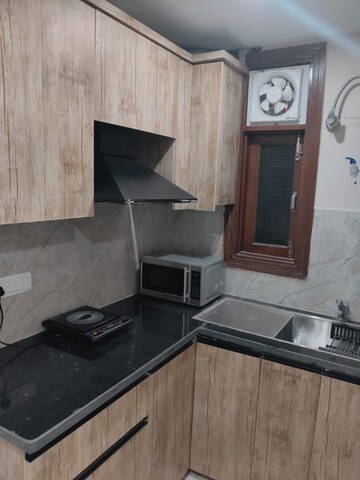 Kitchen in 1 BHK Apartment at Freedom Fighters Enclave – for Rent