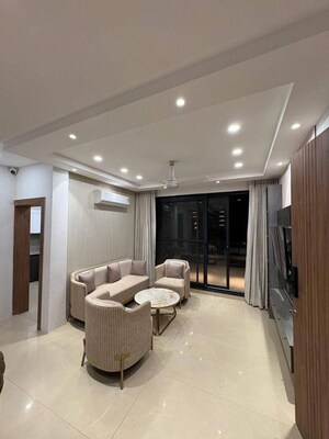 Living Room in 3 BHK Apartment at Freedom Fighters Enclave – for Rent