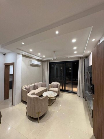 Living Room in 3 BHK Apartment at Freedom Fighters Enclave – for Rent