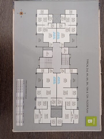 Floor Plan in 2 BHK Apartment at Tathawade – for Sale