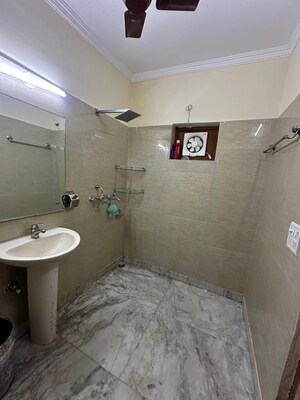 Bathroom in 3 BHK Apartment at DLF The Crest, Sector 54 – for Rent