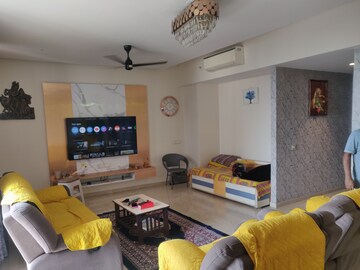 Living Room in 3 BHK Apartment at One Hiranandani Park, Ghodbunder Road – for Rent