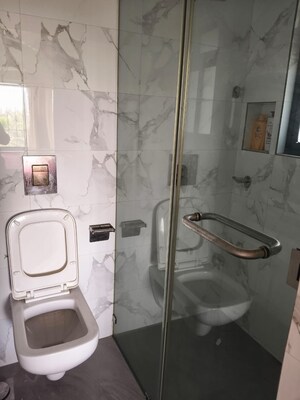 Bathroom in 3 BHK Apartment at Bhagtani Heights, Versova – for Rent