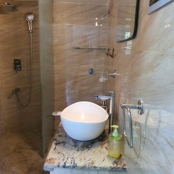 Bathroom in 1 BHK Apartment at Kavya Residency Thane, Ghodbunder Road – for Rent