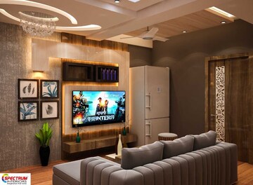 Living Room in 1 RK Apartment at Vasundhara CHS Gokuldham, Gokuldham Colony – for Rent