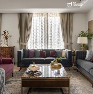 Living Room in 3 BHK Apartment at Mahindra Luminare, Sector 59 – for Sale