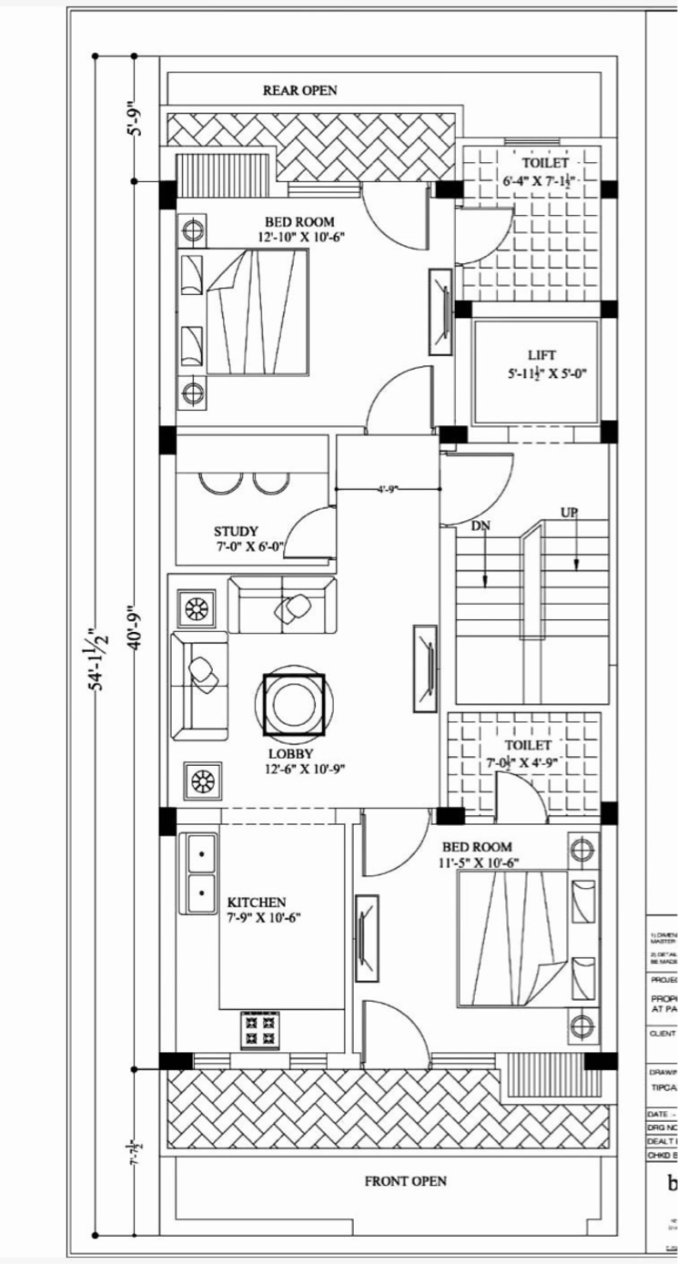 Floor Plan, sector 40 2 Bedroom 130 Sq.Yd. Builder Floor In Sector 40 Panipat 9522312