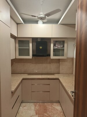Kitchen in 3 BHK Builder Floor at Sushant Lok I – for Rent