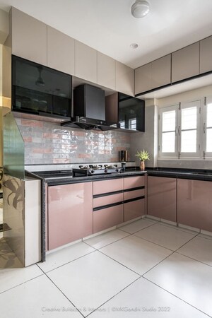 Kitchen in 1 BHK Apartment at Vasundhara CHS Gokuldham, Gokuldham Colony – for Rent