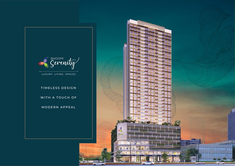 Exterior View, gajra-bhoomi-serenity 3 Bedroom 825 Sq.Ft. Apartment In Kharghar Navi Mumbai 9522549