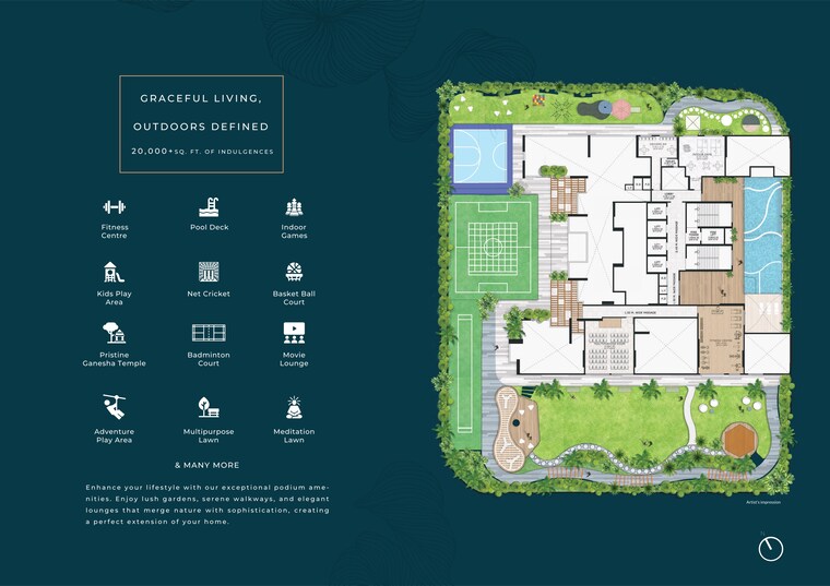 Master Plan, gajra-bhoomi-serenity 3 Bedroom 825 Sq.Ft. Apartment In Kharghar Navi Mumbai 9522549