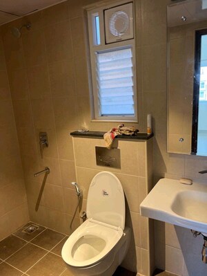 Attached Bathroom in 1 BHK Apartment at Adarsh Greens, Kogilu – for Rent