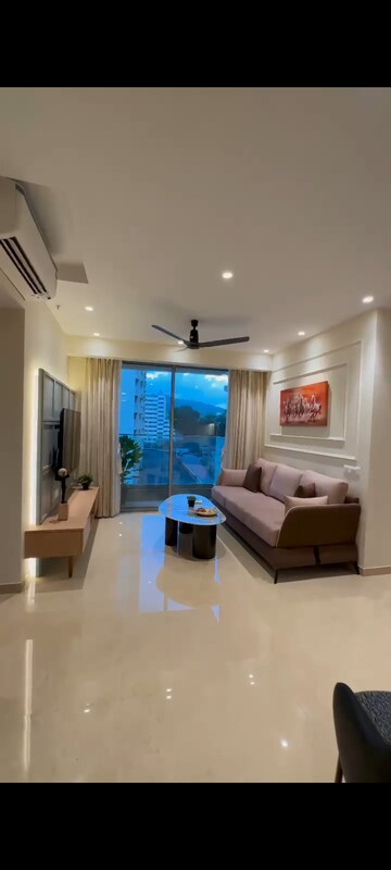 Living Room in 2 BHK Apartment at Hiranandani Highland, Powai – for Rent