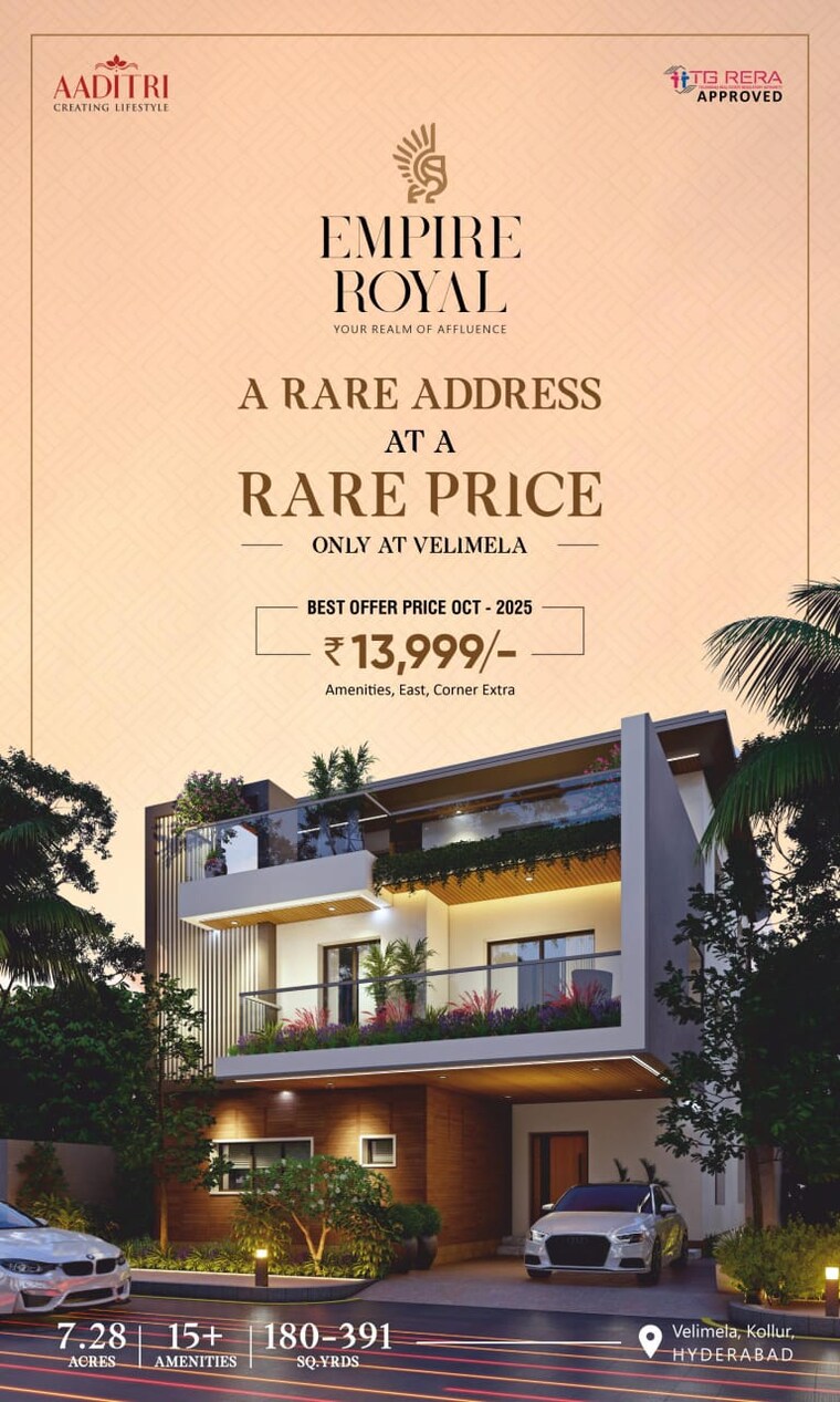 Exterior View, aaditri-empire-royal-villas 4 Bedroom 2800 Sq.Ft. Villa In Velmala Hyderabad 9522803