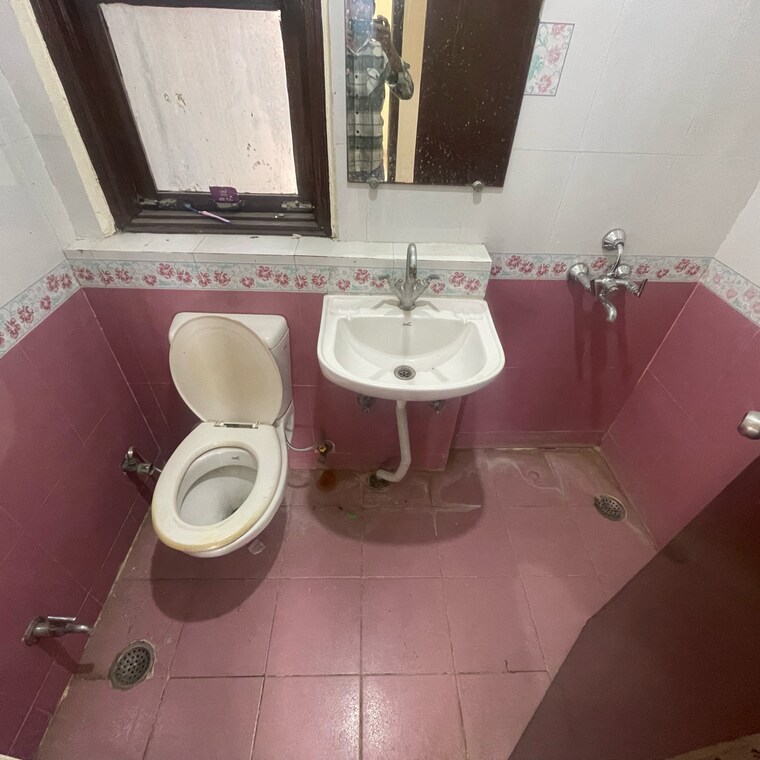 Bathroom, pink-and-blue-dhruv-apartment 2 Bedroom 1200 Sq.Ft. Apartment In Sector 46 Faridabad 9523270