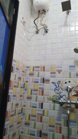 Bathroom in 1 BHK Apartment at Vrindavan CHS Malad, Malad East – for Rent