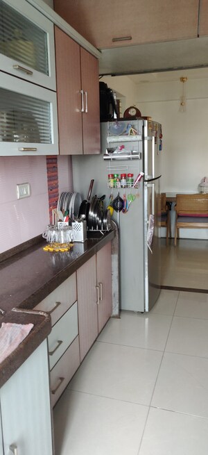 Kitchen in 3 BHK Apartment at Chheda Heights, Bhandup West – for Sale