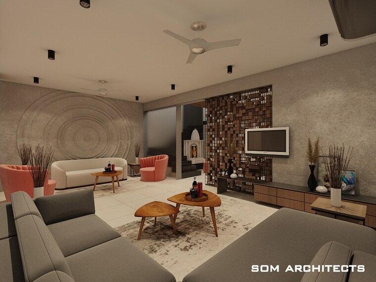 Living Room, science city 4 Bedroom 313 Sq.Yd. Villa In Science City Ahmedabad 9523732