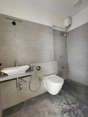Bathroom in 3 BHK Apartment at Sahakar Revanta, Goregaon West – for Rent