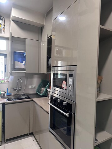 Kitchen in 3 BHK Apartment at One Hiranandani Park, Ghodbunder Road – for Rent