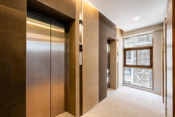 Building Lobby in 3 BHK Apartment at Sunteck Avenue 2, Goregaon West – for Rent