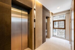 Building Lobby in 3 BHK Apartment at Sunteck Avenue 2, Goregaon West – for Rent