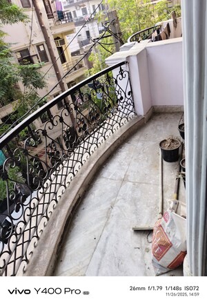 Balcony in 1 BHK Builder Floor at Chattarpur – for Rent