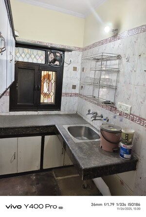 Kitchen in 1 BHK Builder Floor at Chattarpur – for Rent
