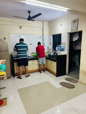 Kitchen in 3 BHK Apartment at Kudasan – for Rent