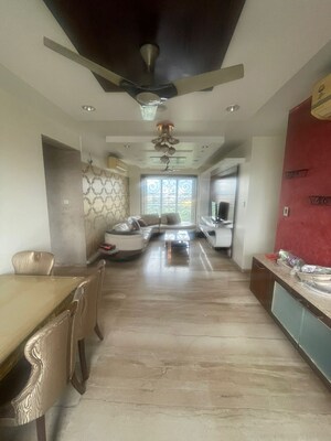 Living Room in 3 BHK Apartment at Raheja Acropolis, Deonar – for Rent