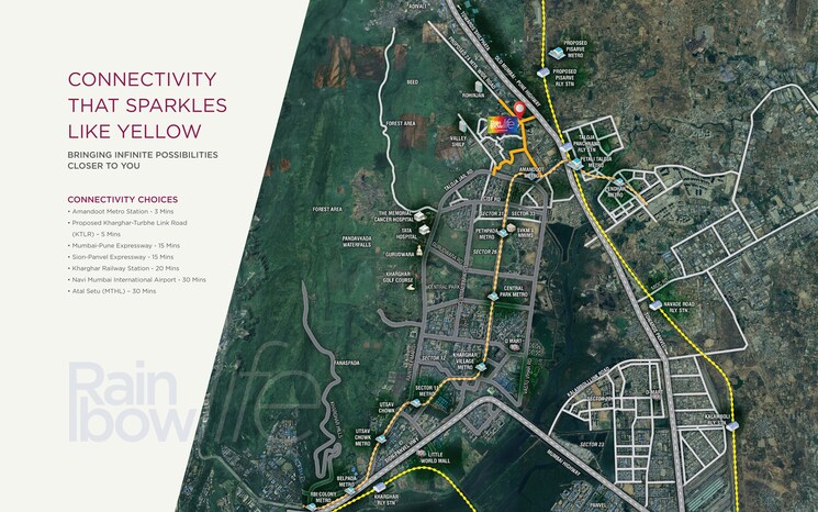 Map Location, ellora-rainbow-life 3 Bedroom 897 Sq.Ft. Apartment In Rohinjan Navi Mumbai 9524920