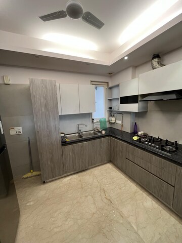 Kitchen in 3 BHK Builder Floor at Greater Kailash I – for Rent