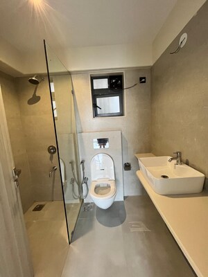 Bathroom in 3 BHK Apartment at Willadel Apartment, Bandra West – for Rent