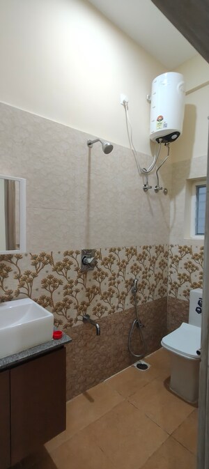 Bathroom in 1 BHK Builder Floor at Yemalur – for Rent