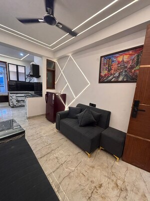 Living Room in 1 BHK Apartment at Freedom Fighters Enclave – for Rent