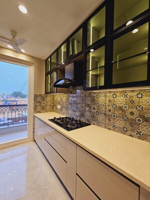 Kitchen in 4 BHK Builder Floor at SS Southend Floors, South City 2 – for Sale