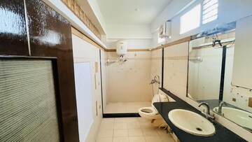 Bathroom in 4 BHK Apartment at Sri Varasiddi Nivas, Hakimpet – for Rent