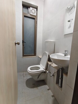 Bathroom in 3 BHK Apartment at Adani Ten BKC, Bandra East – for Rent