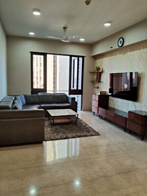 Living Room in 2 BHK Apartment at Lodha The Park Side, Worli – for Rent