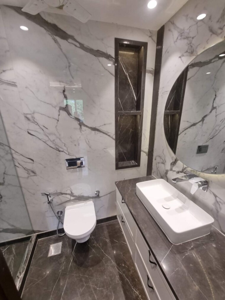 Attached Bathroom, greater kailash i 3 Bedroom 3300 Sq.Ft. Builder Floor In Greater Kailash I Delhi 9526682