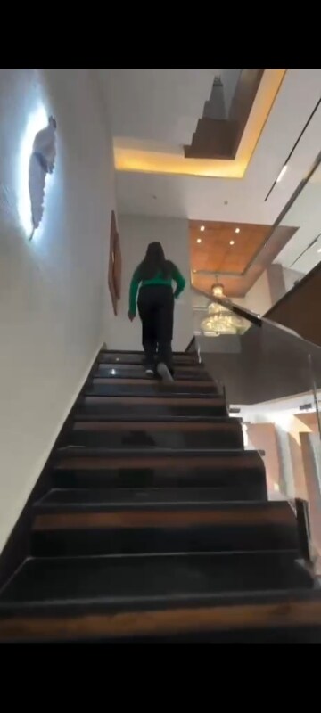 Staircase in 5 BHK Independent House at Sunny Enclave – for Sale