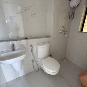 Bathroom in 2.5 BHK Apartment at Runwal Gardens Phase 2, Kalyan Shilphata Road – for Rent