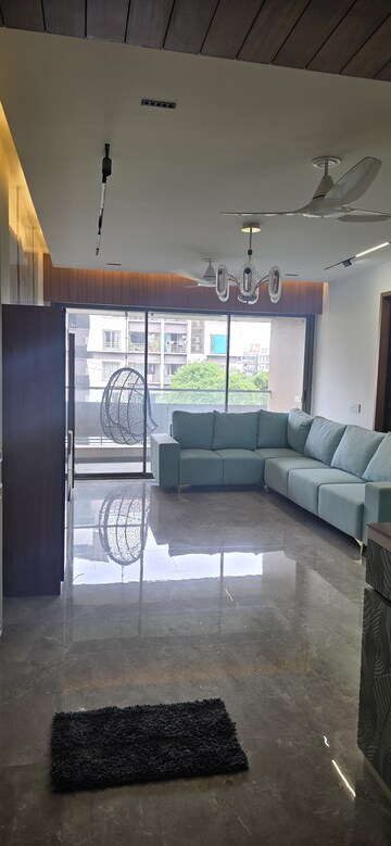 Living Room in 3 BHK Apartment at Samyaktva Samyak Arise, Navrangpura – for Rent