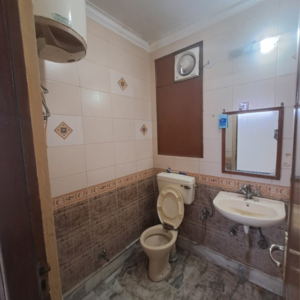 Bathroom in 2 BHK Builder Floor at Malviya Nagar – for Rent