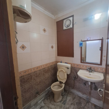 Bathroom in 2 BHK Builder Floor at Malviya Nagar – for Rent